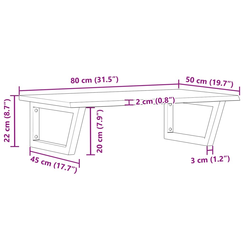 Badkamer wandschap staal en massief eikenhout Badkamerkaptafels | Creëer jouw Trendy Thuis | Gratis bezorgd & Retour | Trendy.nl