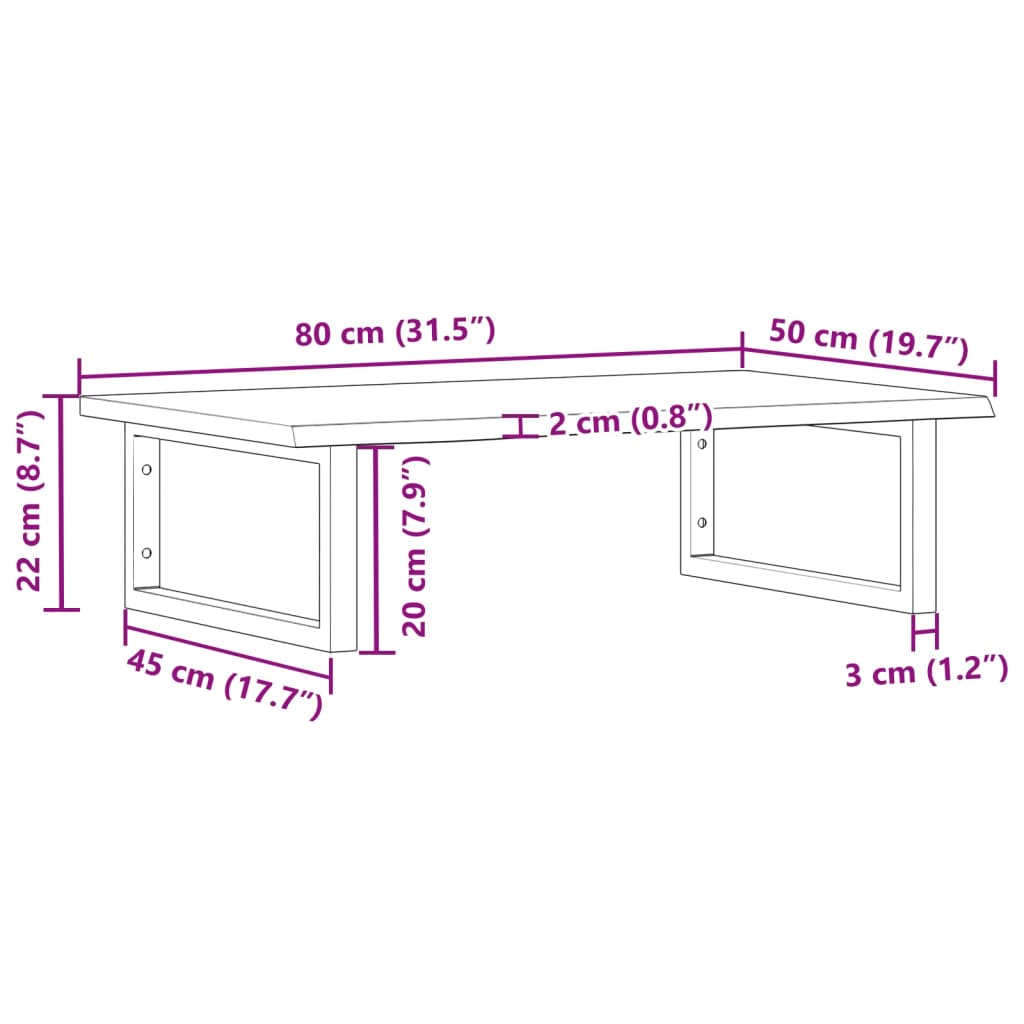 Badkamer wandschap staal en massief eikenhout Badkamerkaptafels | Creëer jouw Trendy Thuis | Gratis bezorgd & Retour | Trendy.nl