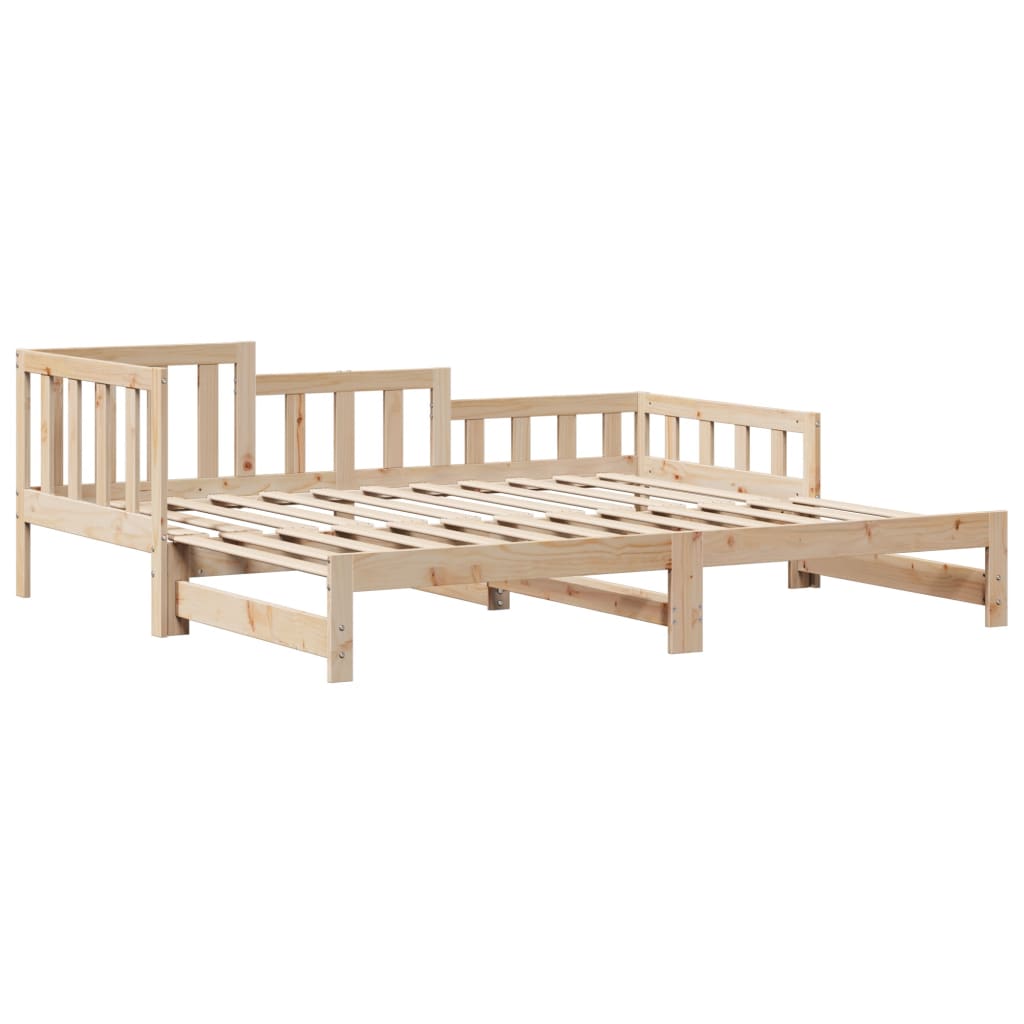 Slaapbank met onderschuifbed en lades 90x190 cm grenenhout Bedden & bedframes | Creëer jouw Trendy Thuis | Gratis bezorgd & Retour | Trendy.nl