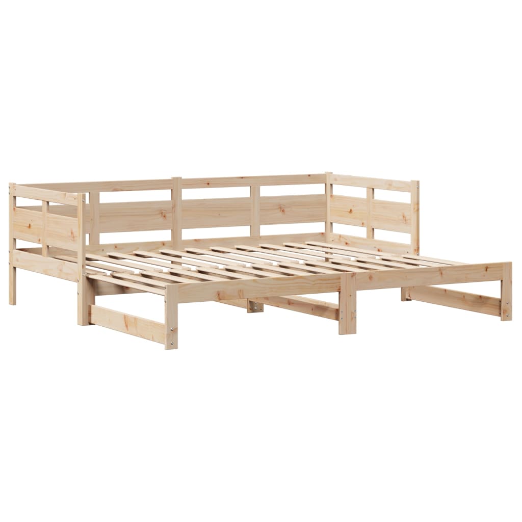 Slaapbank met onderschuifbed en lades 90x190 cm grenenhout Bedden & bedframes | Creëer jouw Trendy Thuis | Gratis bezorgd & Retour | Trendy.nl