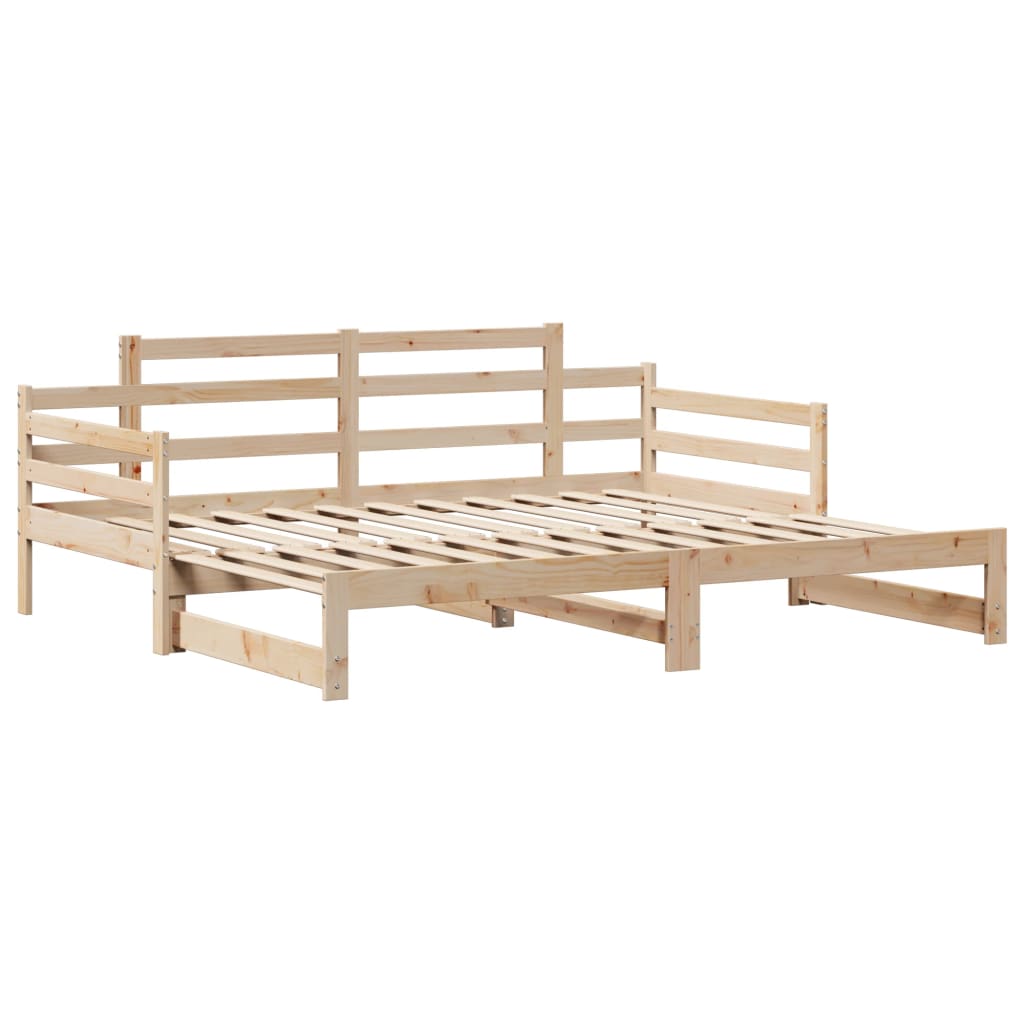 Slaapbank met onderschuifbed en lades 90x190 cm grenenhout Bedden & bedframes | Creëer jouw Trendy Thuis | Gratis bezorgd & Retour | Trendy.nl