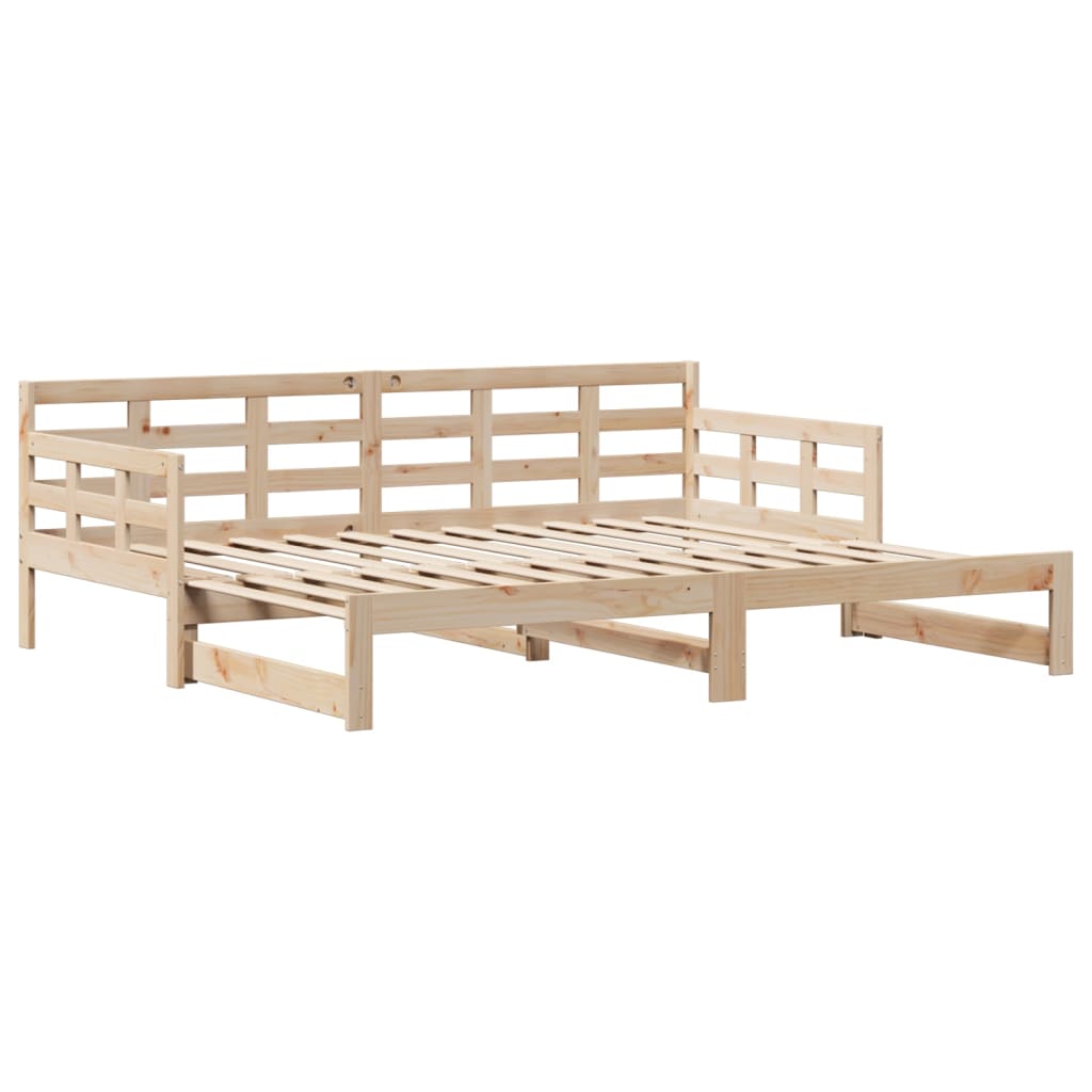 Slaapbank met onderschuifbed en lades 90x190 cm grenenhout Bedden & bedframes | Creëer jouw Trendy Thuis | Gratis bezorgd & Retour | Trendy.nl