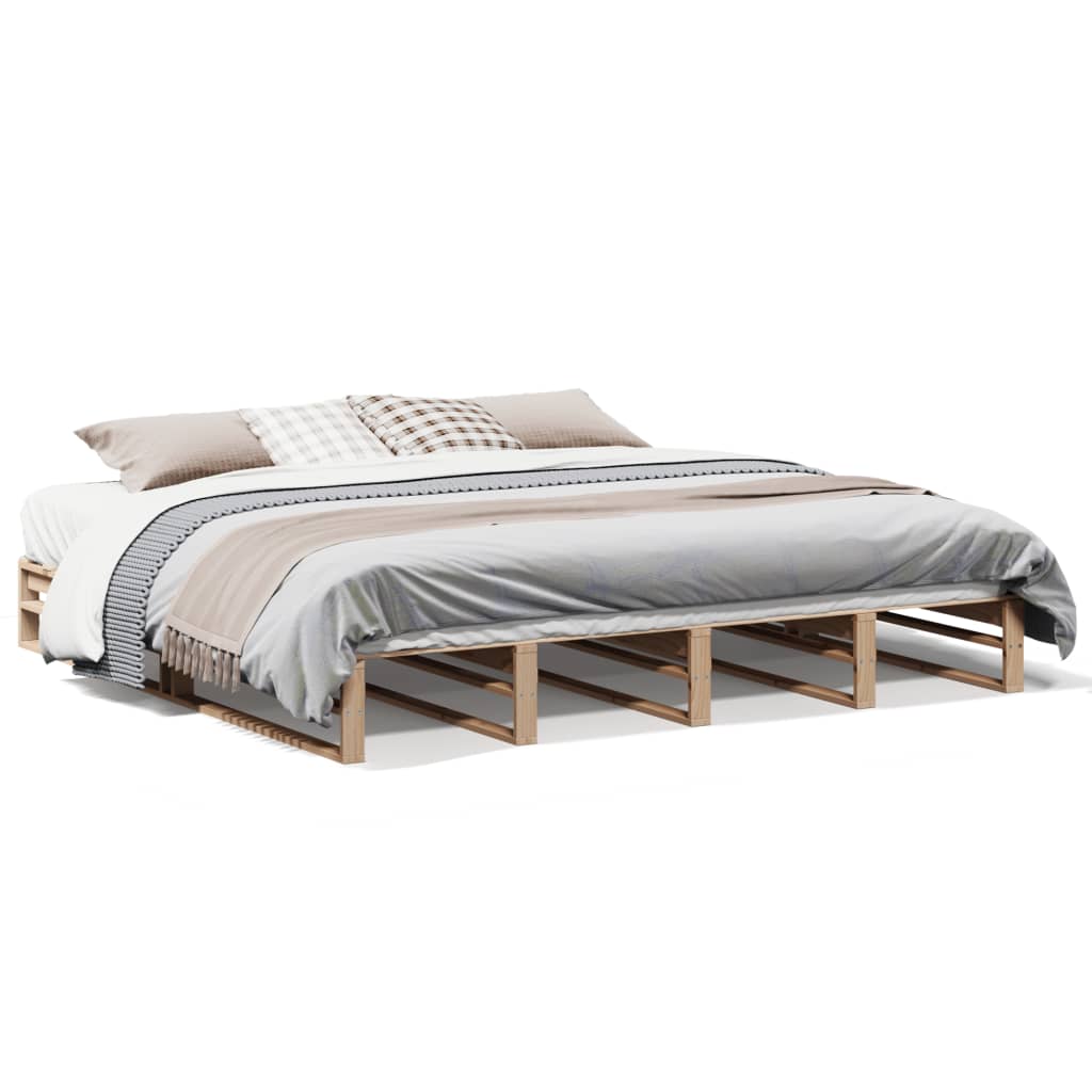 Bedframe zonder matras massief grenenhout 180x200 cm Bedden & bedframes | Creëer jouw Trendy Thuis | Gratis bezorgd & Retour | Trendy.nl