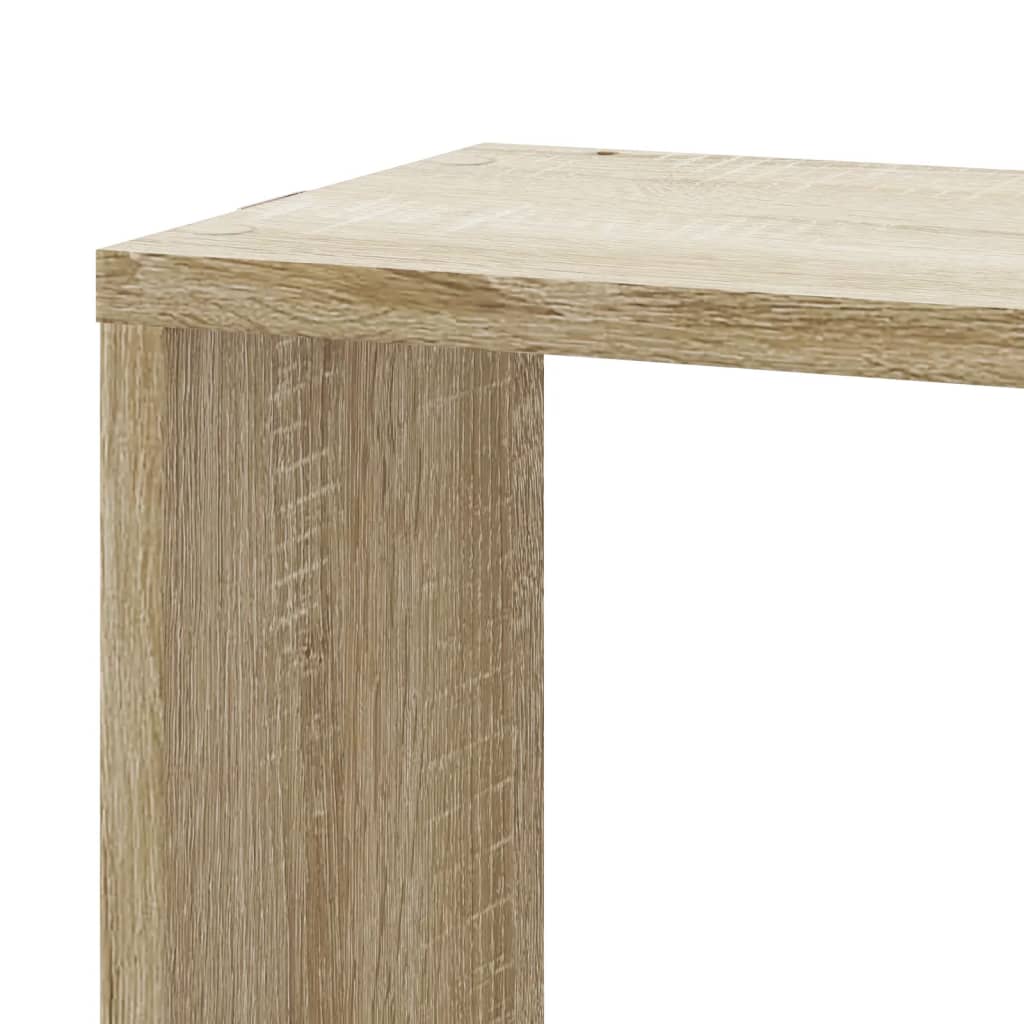 Hoekwandschap 45x45x147 cm bewerkt hout sonoma eikenkleurig Wandplanken | Creëer jouw Trendy Thuis | Gratis bezorgd & Retour | Trendy.nl