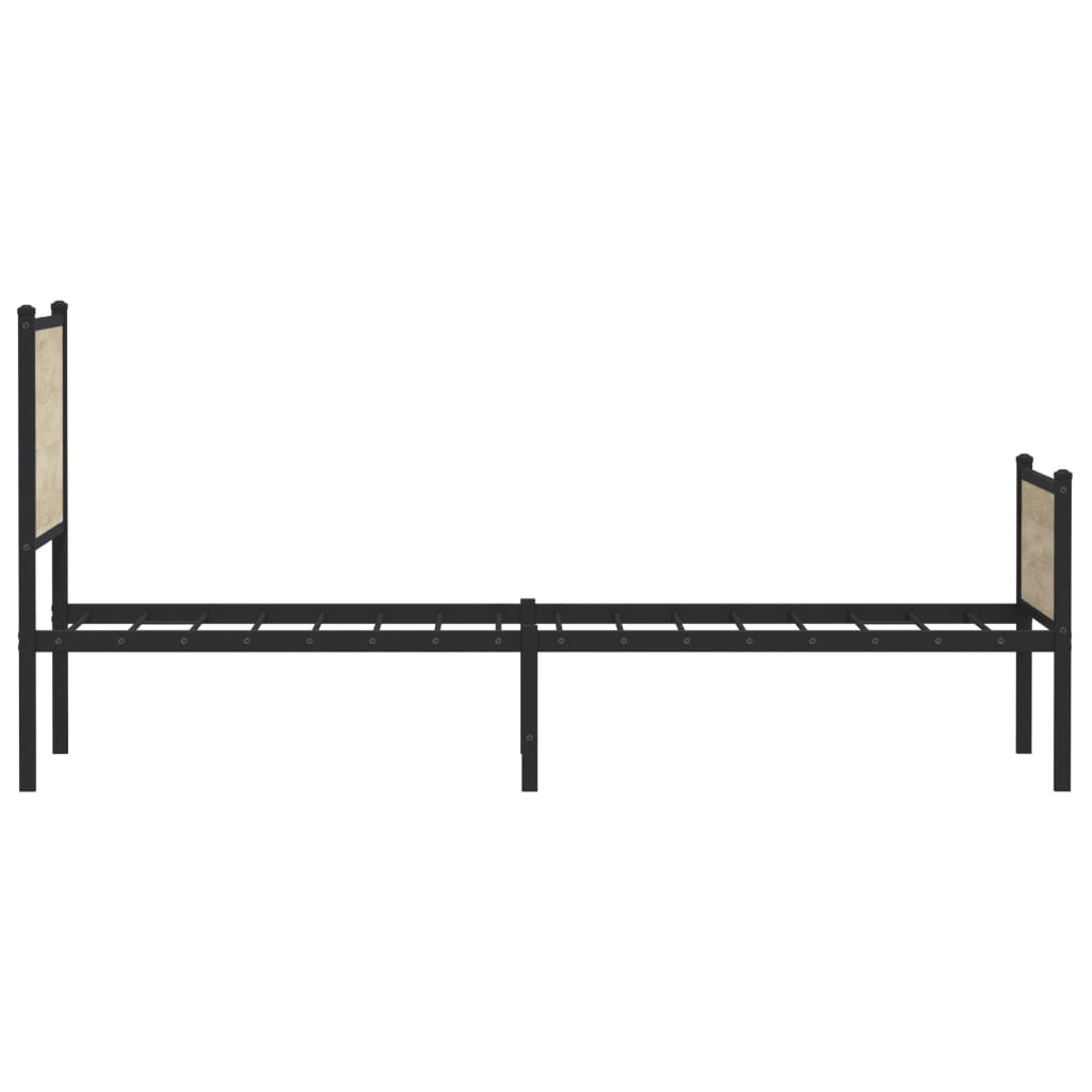 Bedframe zonder matras metaal sonoma eikenkleurig 90x190 cm Bedden & bedframes | Creëer jouw Trendy Thuis | Gratis bezorgd & Retour | Trendy.nl