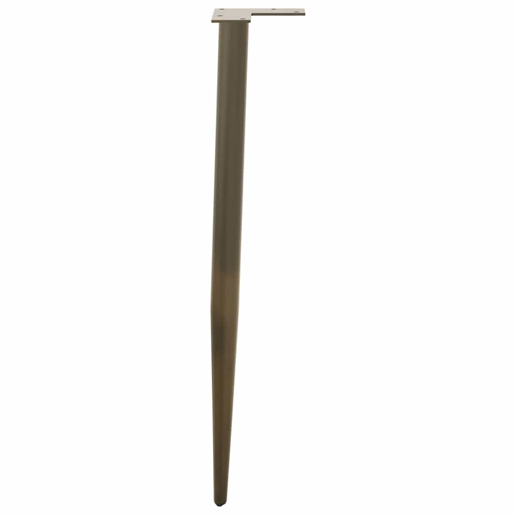 Salontafelpoten conische vorm 4 st 72-73 cm staal naturel