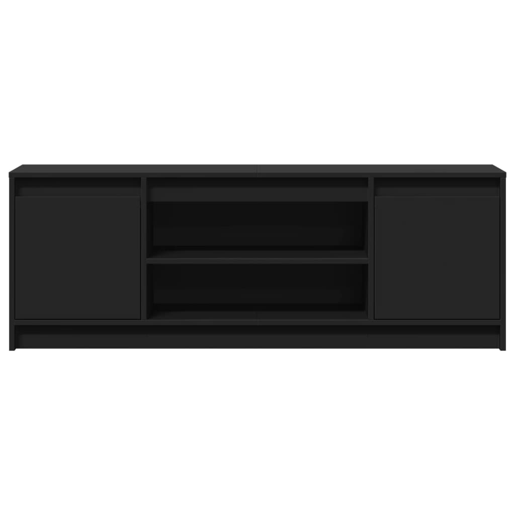 Tv-meubel met LED 139,5x34x50 cm bewerkt hout zwart Tv-meubels | Creëer jouw Trendy Thuis | Gratis bezorgd & Retour | Trendy.nl