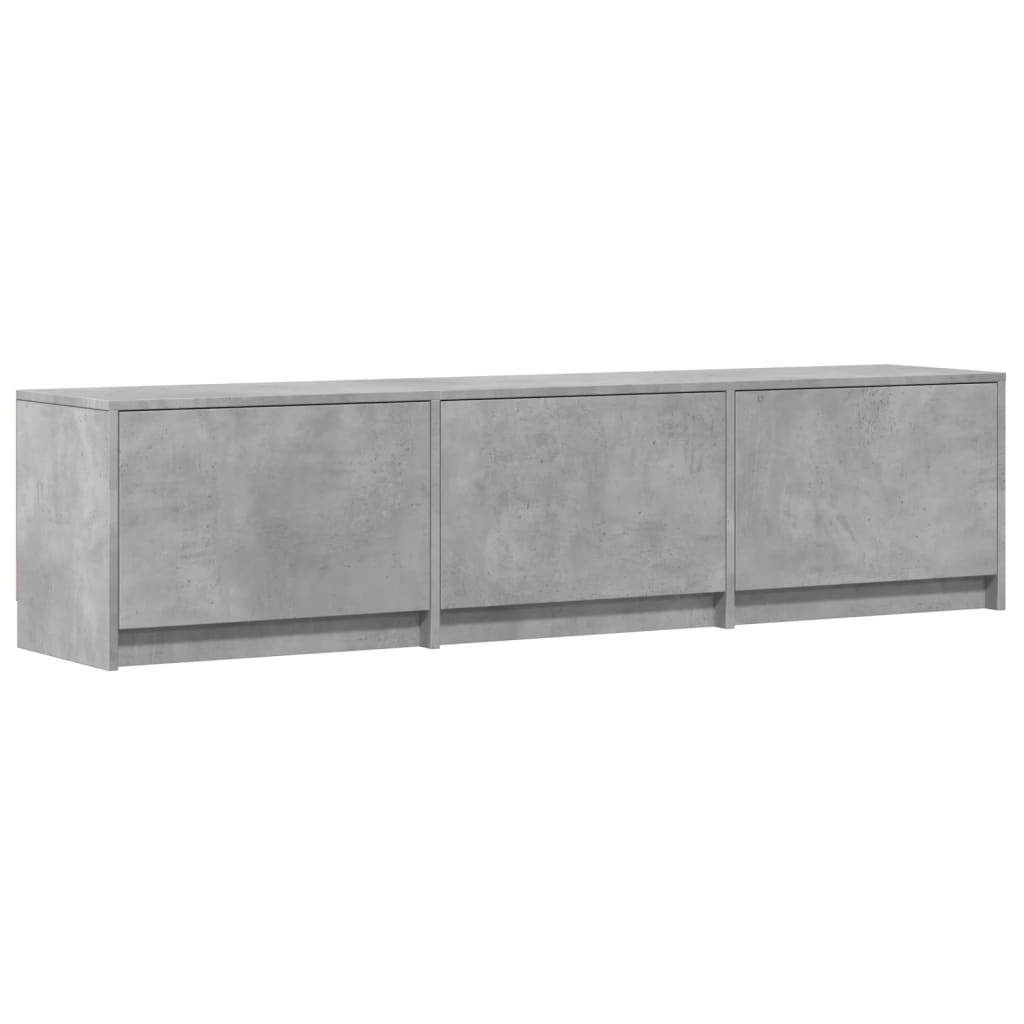 Tv-meubel met LED 165x34x40 cm bewerkt hout betongrijs Tv-meubels | Creëer jouw Trendy Thuis | Gratis bezorgd & Retour | Trendy.nl