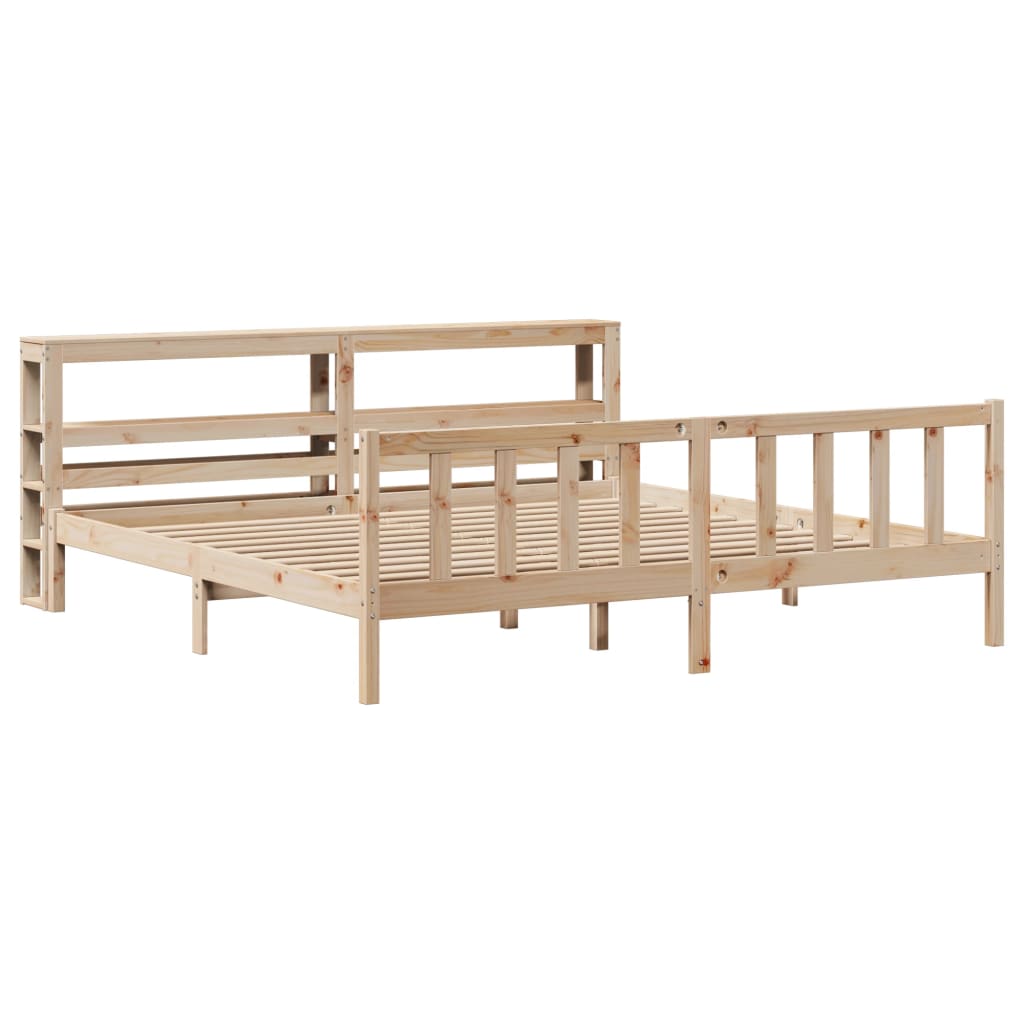 Bedframe zonder matras massief grenenhout 180x200 cm