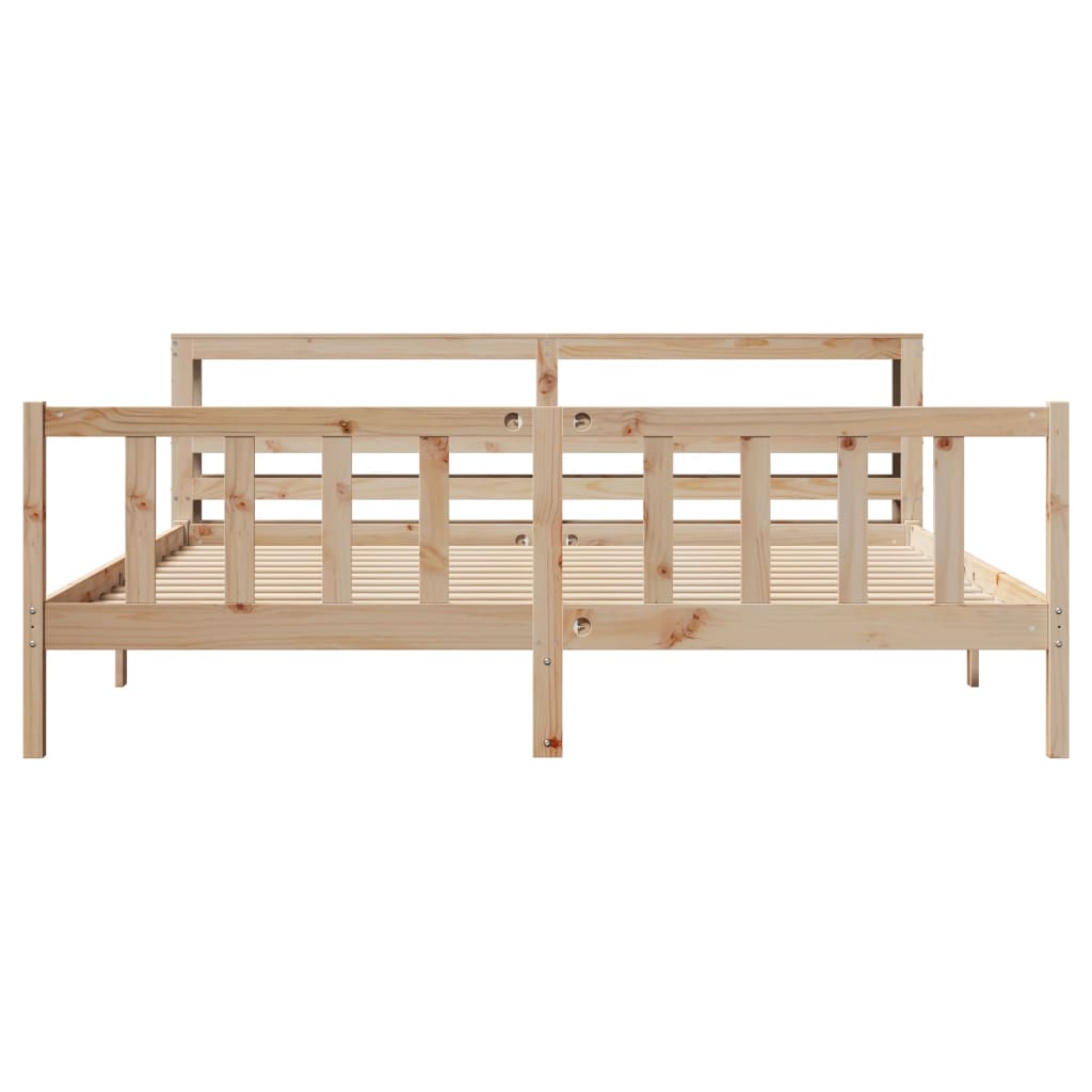 Bedframe zonder matras massief grenenhout 180x200 cm