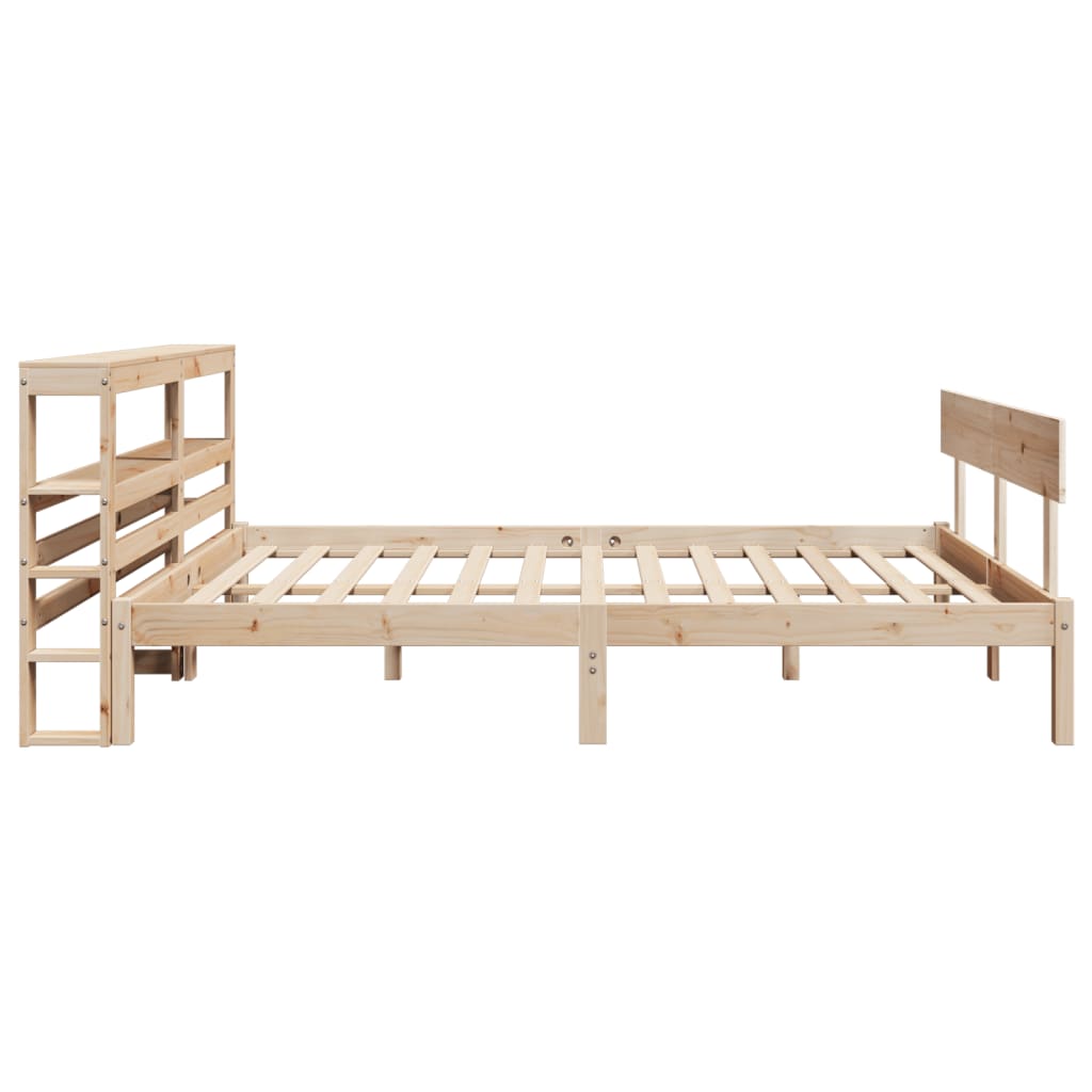 Bedframe zonder matras massief grenenhout 135x190 cm