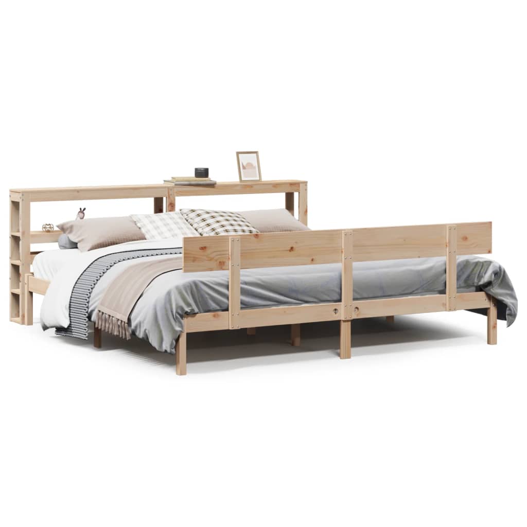 Bedframe zonder matras massief grenenhout 180x200 cm