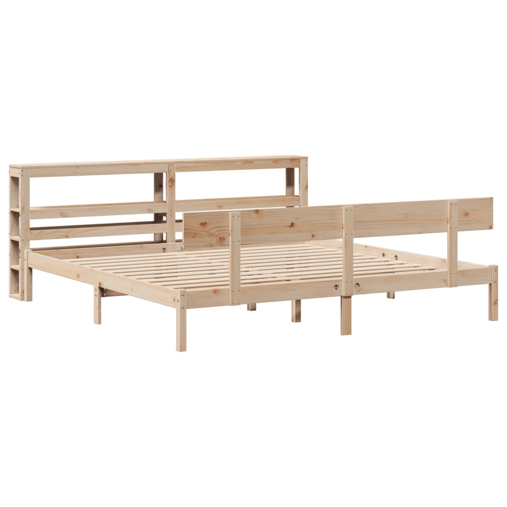 Bedframe zonder matras massief grenenhout 180x200 cm