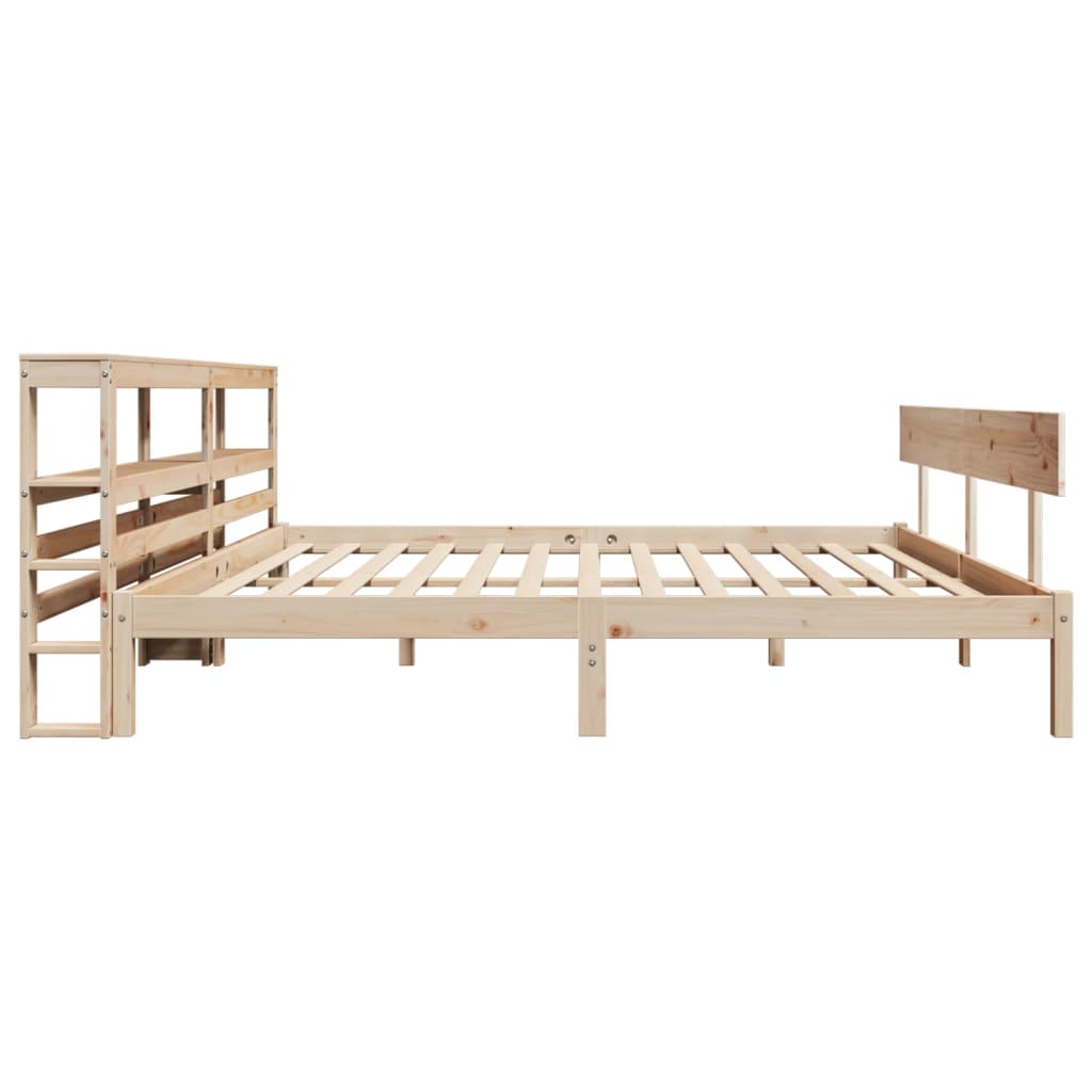 Bedframe zonder matras massief grenenhout 180x200 cm