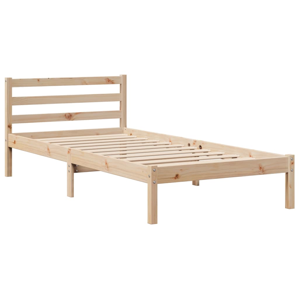 Bedframe zonder matras massief grenenhout 100x200 cm Bedden & bedframes | Creëer jouw Trendy Thuis | Gratis bezorgd & Retour | Trendy.nl