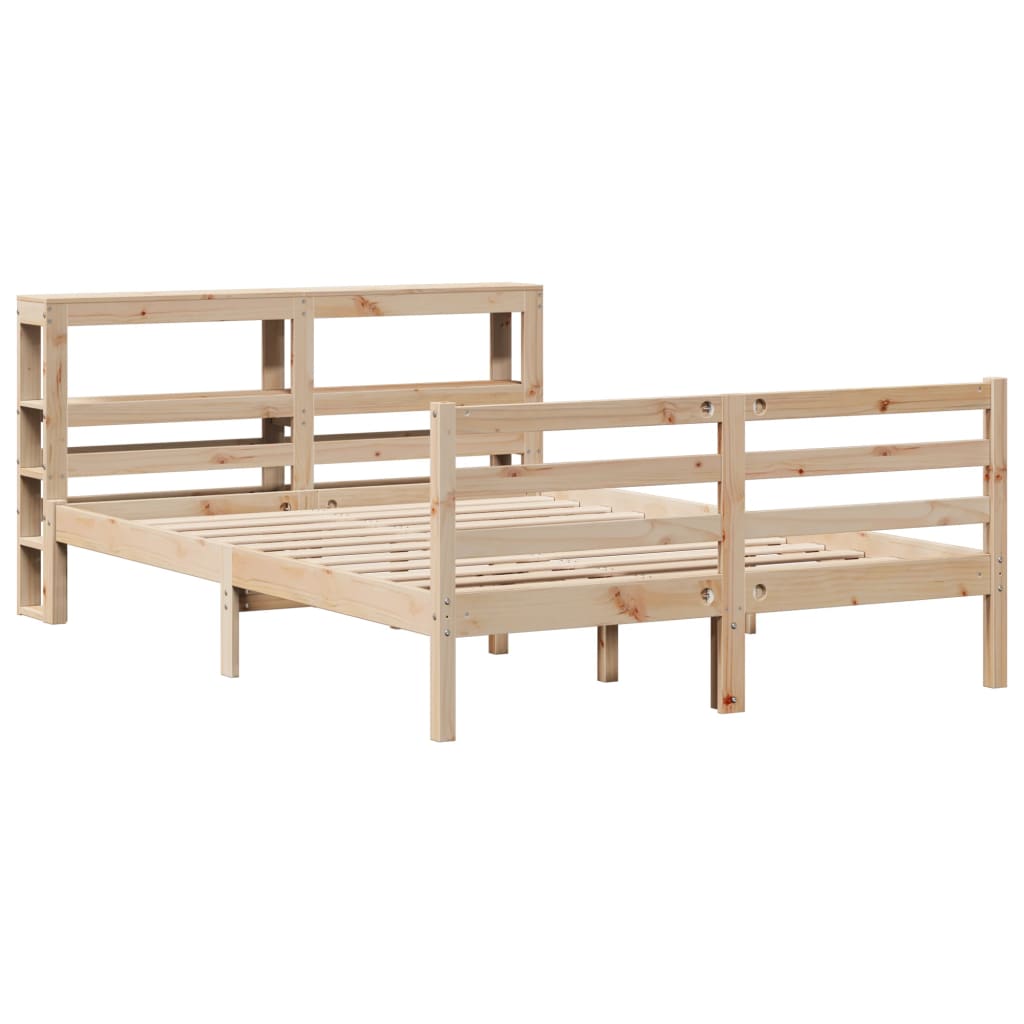 Bedframe zonder matras massief grenenhout 150x200 cm Bedden & bedframes | Creëer jouw Trendy Thuis | Gratis bezorgd & Retour | Trendy.nl