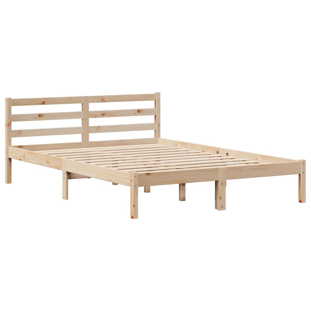 Bedframe zonder matras massief grenenhout 150x200 cm Bedden & bedframes | Creëer jouw Trendy Thuis | Gratis bezorgd & Retour | Trendy.nl