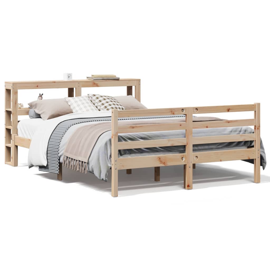 Bedframe zonder matras massief grenenhout 150x200 cm Bedden & bedframes | Creëer jouw Trendy Thuis | Gratis bezorgd & Retour | Trendy.nl