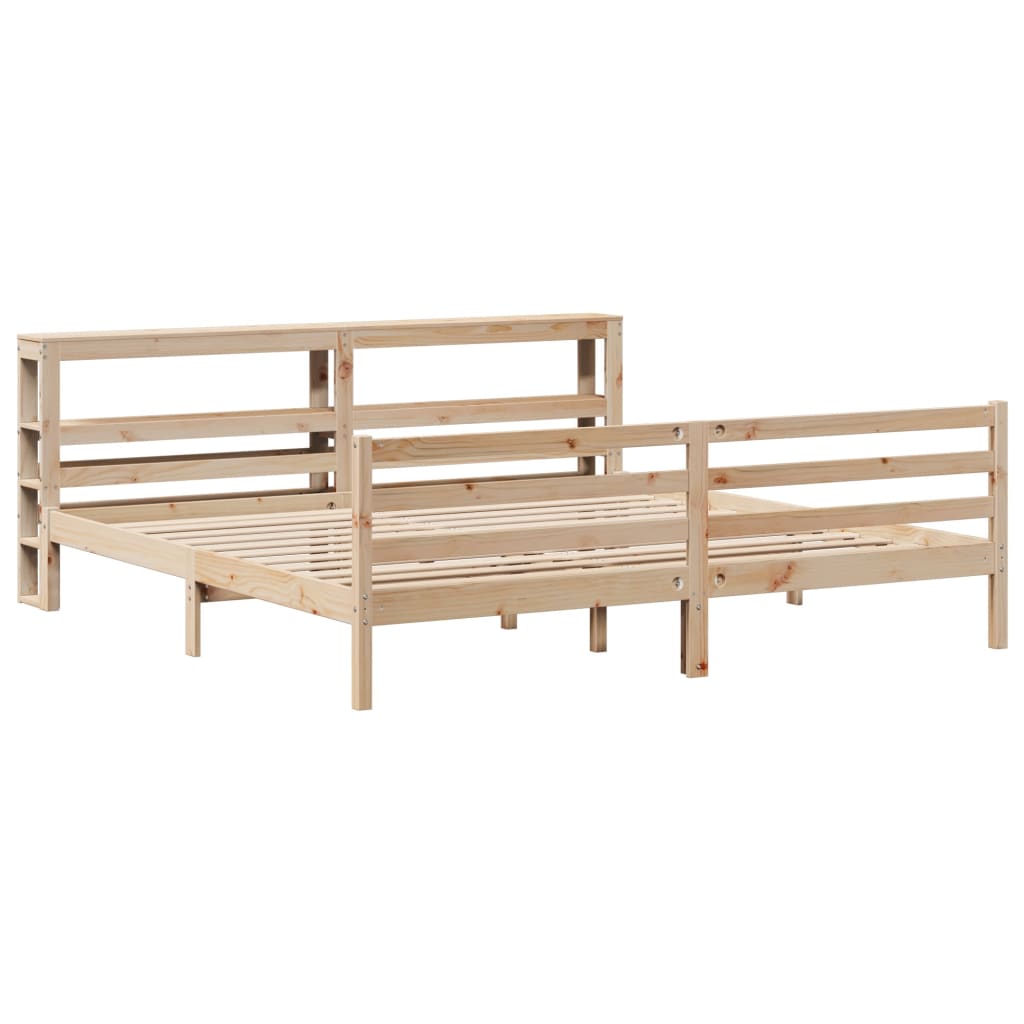 Bedframe zonder matras massief grenenhout 180x200 cm Bedden & bedframes | Creëer jouw Trendy Thuis | Gratis bezorgd & Retour | Trendy.nl