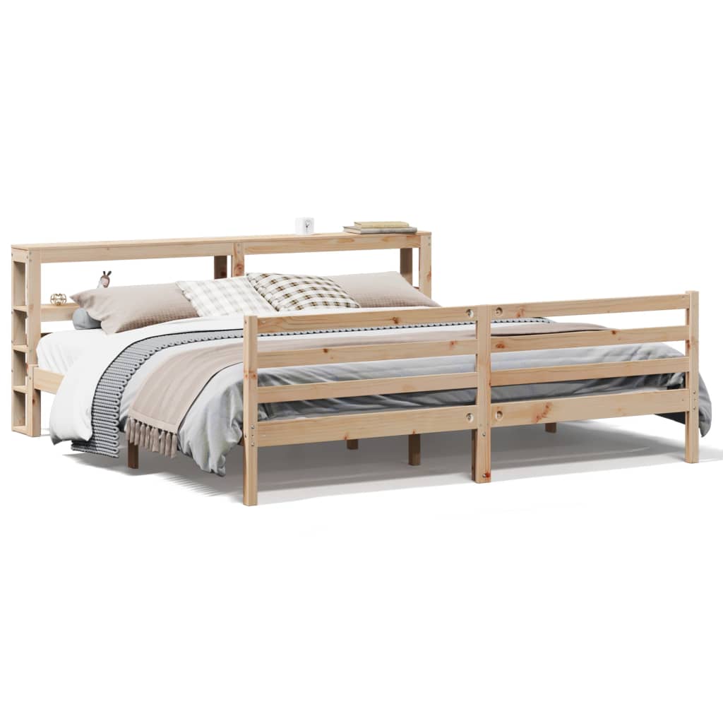 Bedframe zonder matras massief grenenhout 180x200 cm Bedden & bedframes | Creëer jouw Trendy Thuis | Gratis bezorgd & Retour | Trendy.nl