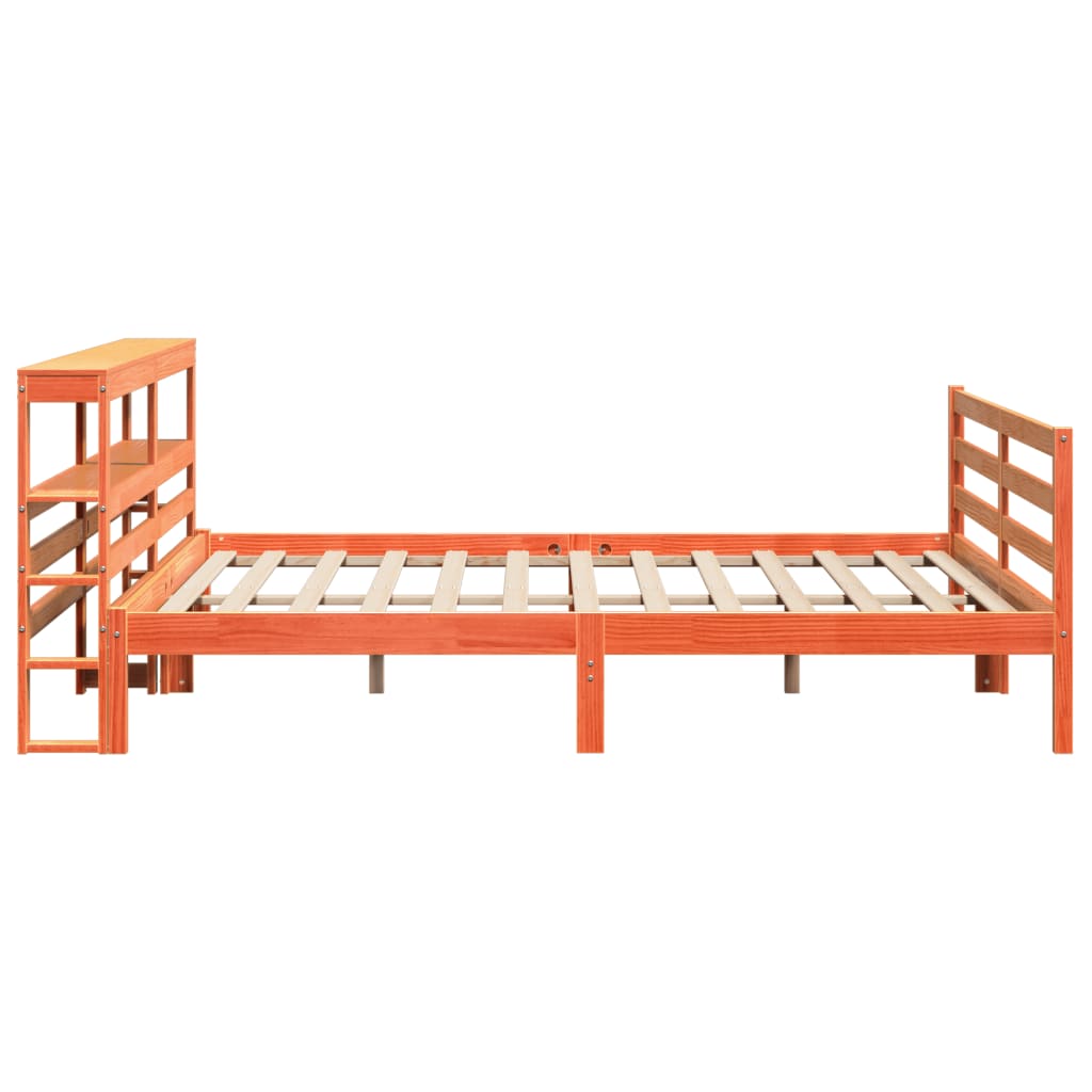 Bedframe zonder matras massief grenenhout wasbruin 180x200 cm Bedden & bedframes | Creëer jouw Trendy Thuis | Gratis bezorgd & Retour | Trendy.nl