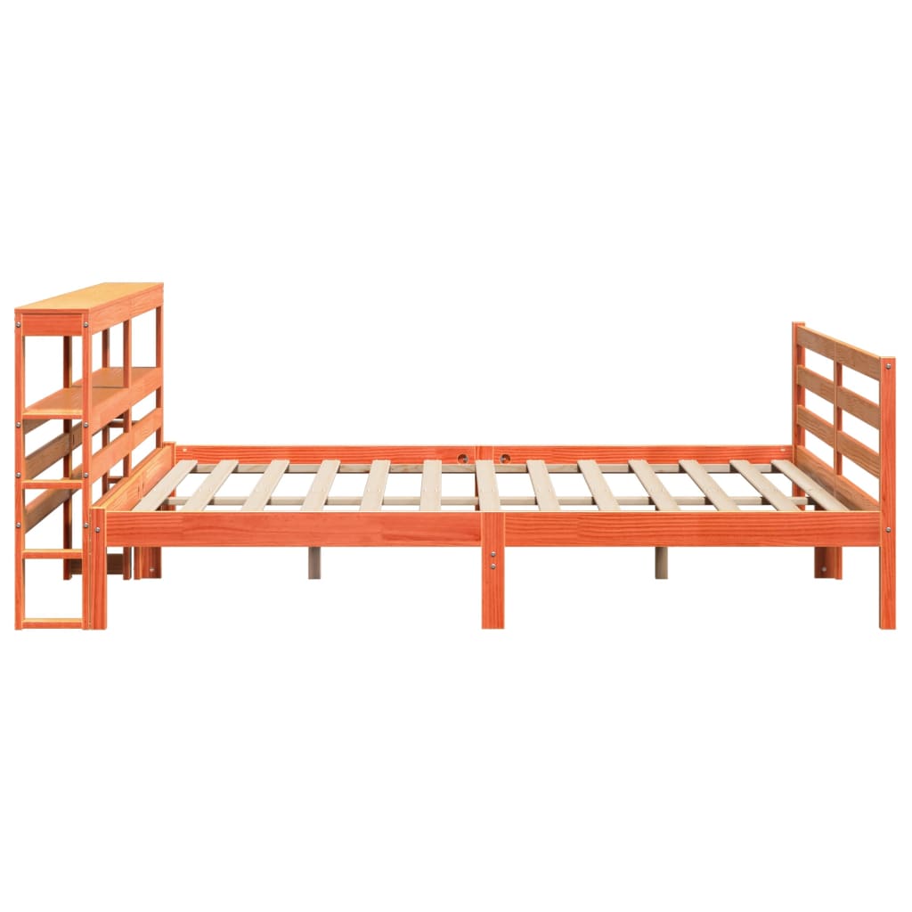 Bedframe zonder matras massief grenenhout wasbruin 200x200 cm Bedden & bedframes | Creëer jouw Trendy Thuis | Gratis bezorgd & Retour | Trendy.nl