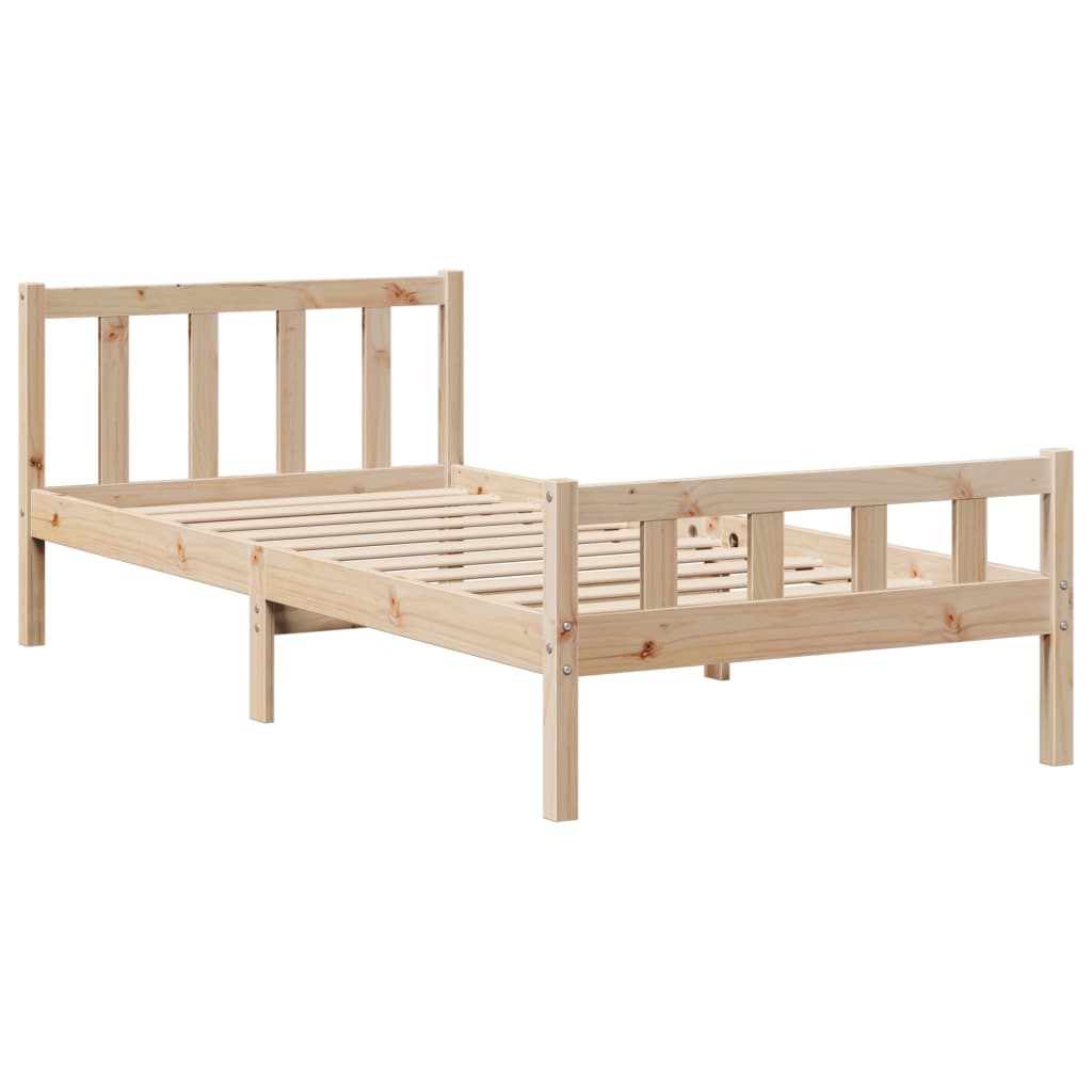 Bedframe zonder matras massief grenenhout 100x200 cm