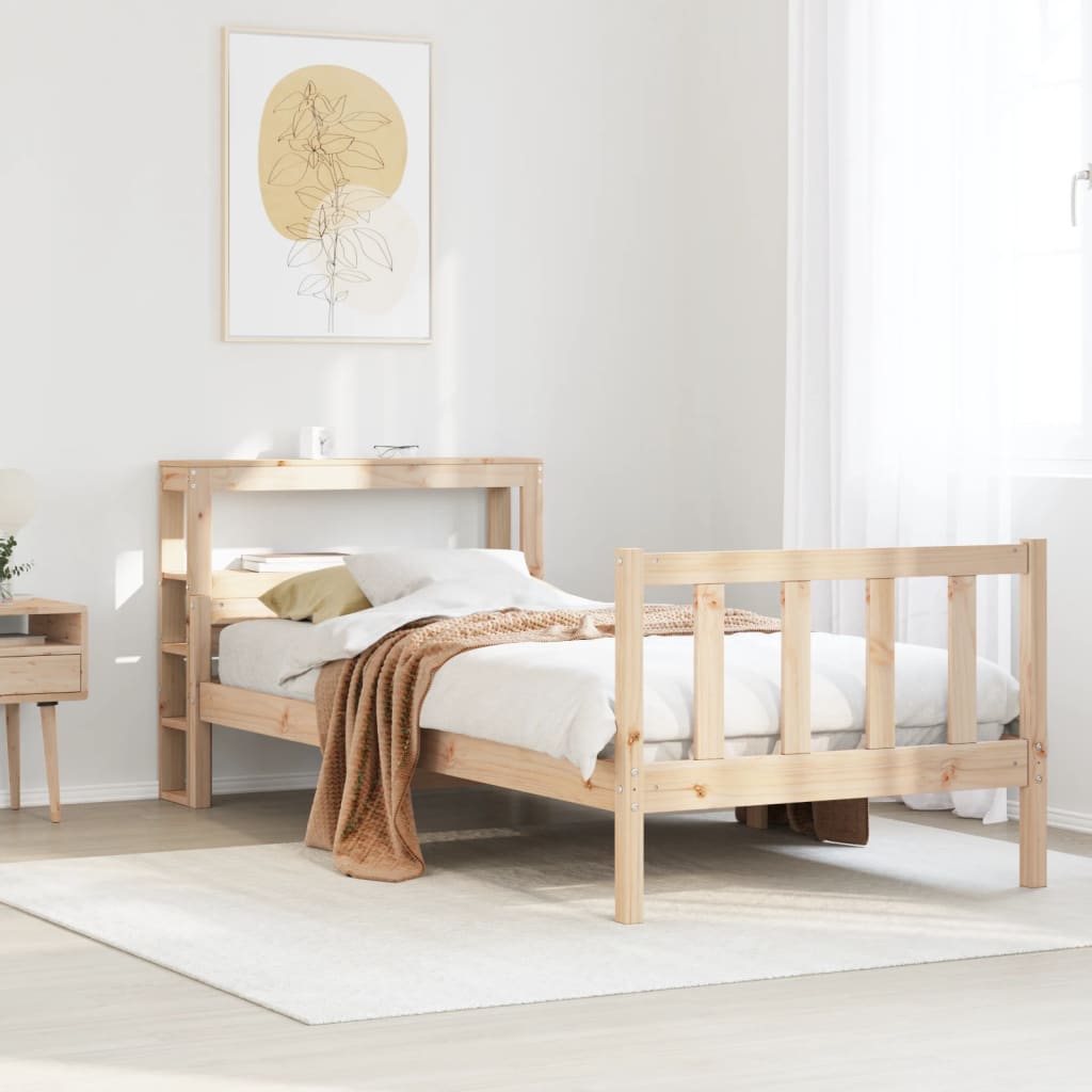 Bedframe zonder matras massief grenenhout 100x200 cm