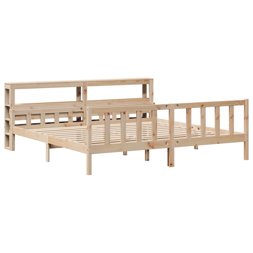 Bedframe zonder matras massief grenenhout 180x200 cm