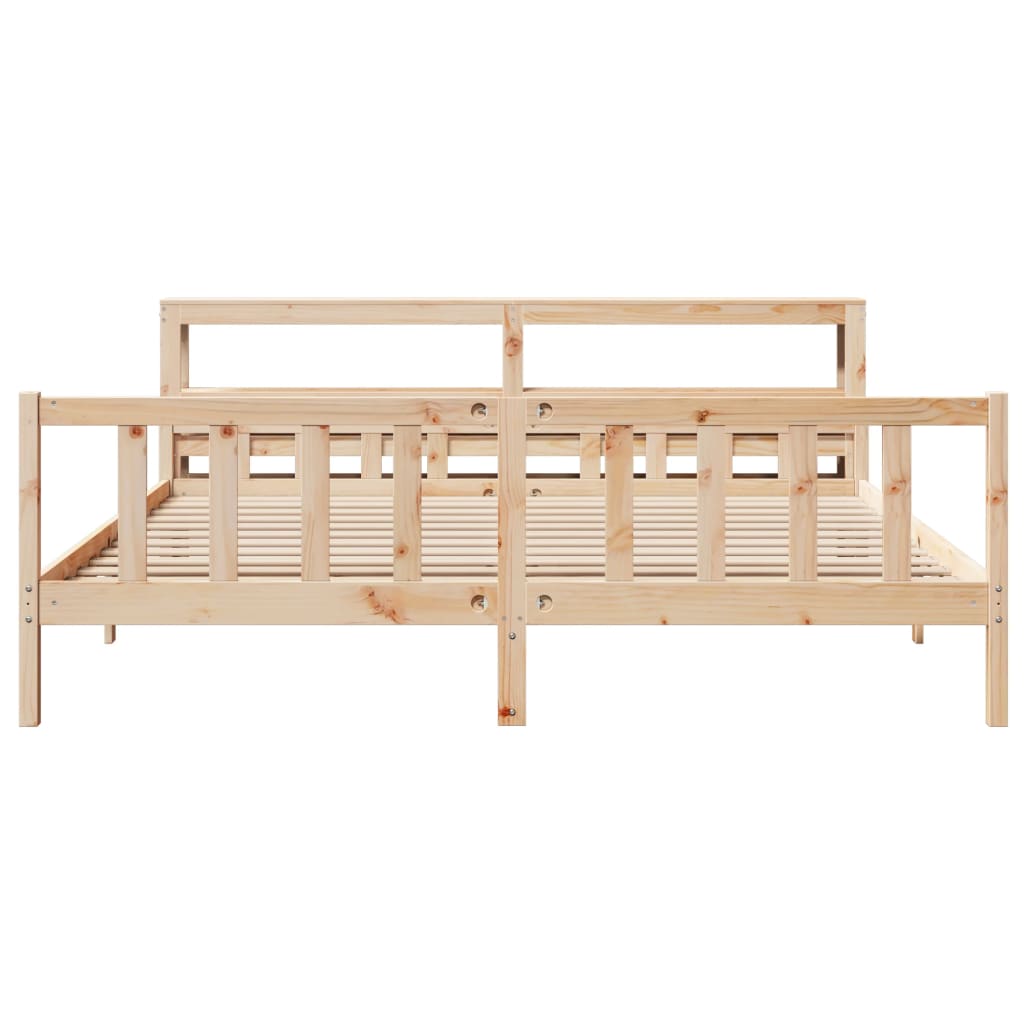 Bedframe zonder matras massief grenenhout 180x200 cm