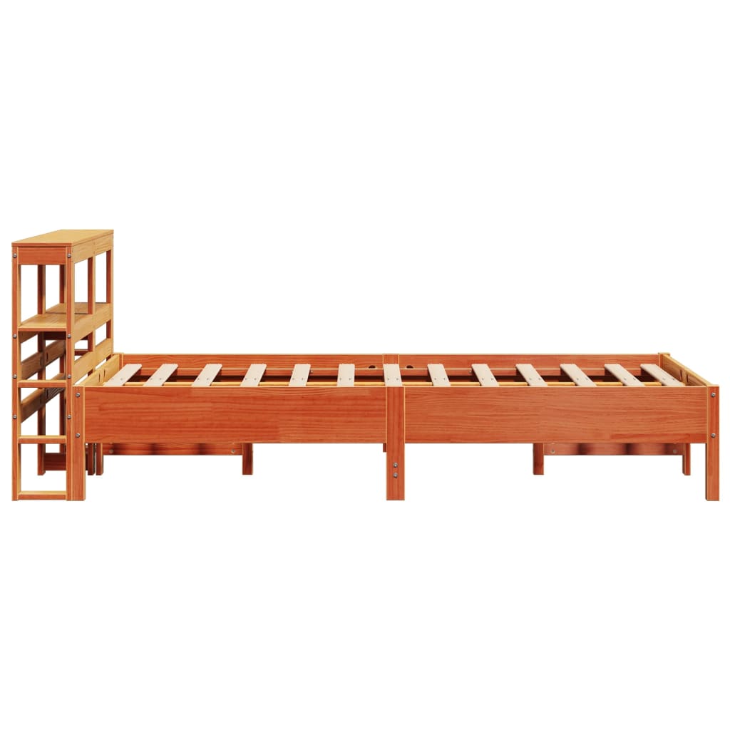 Bedframe zonder matras massief grenenhout wasbruin 90x190 cm Bedden & bedframes | Creëer jouw Trendy Thuis | Gratis bezorgd & Retour | Trendy.nl