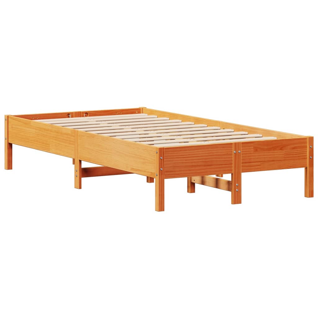 Bedframe zonder matras massief grenenhout wasbruin 90x190 cm Bedden & bedframes | Creëer jouw Trendy Thuis | Gratis bezorgd & Retour | Trendy.nl