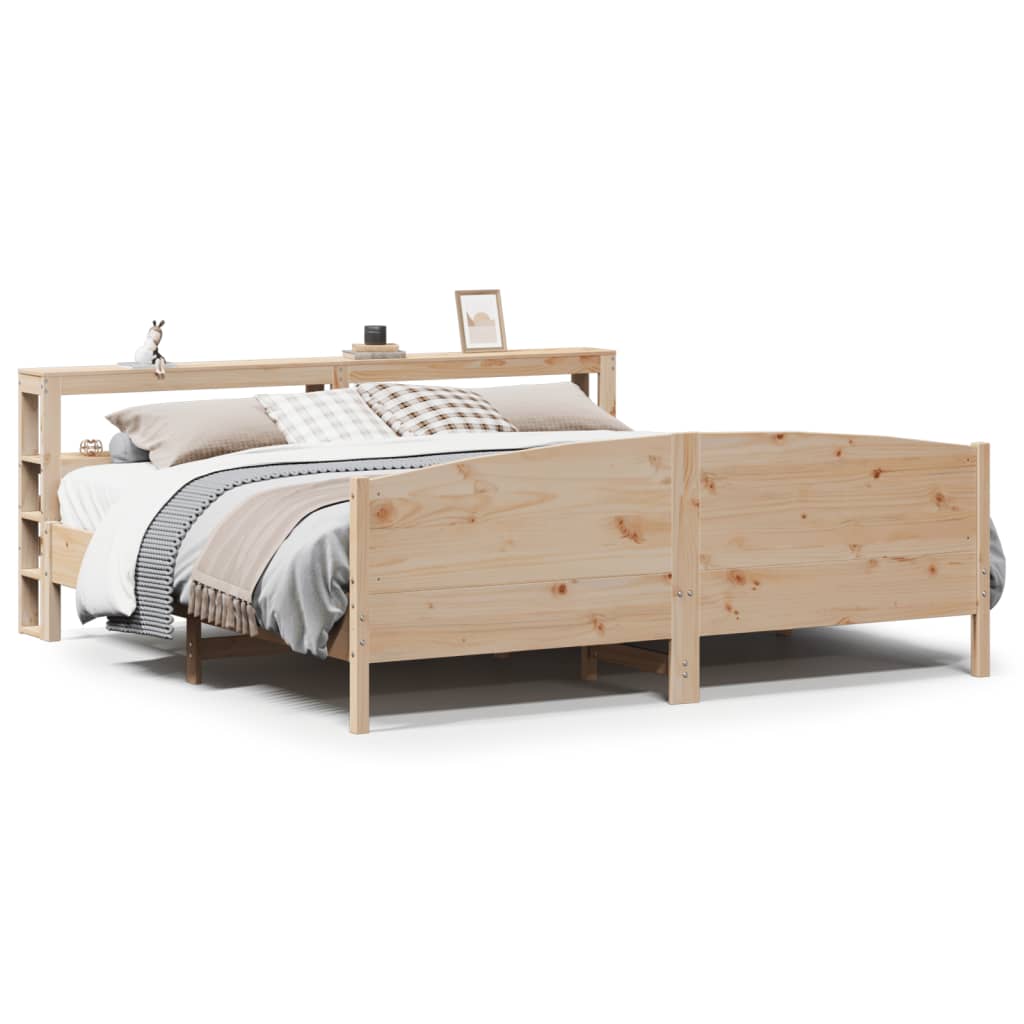 Bedframe zonder matras massief grenenhout 180x200 cm