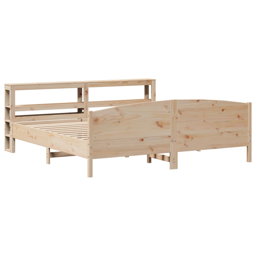 Bedframe zonder matras massief grenenhout 180x200 cm