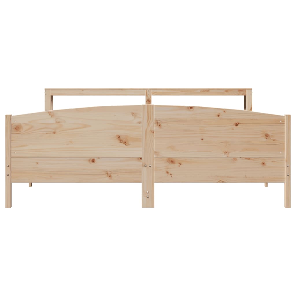 Bedframe zonder matras massief grenenhout 180x200 cm