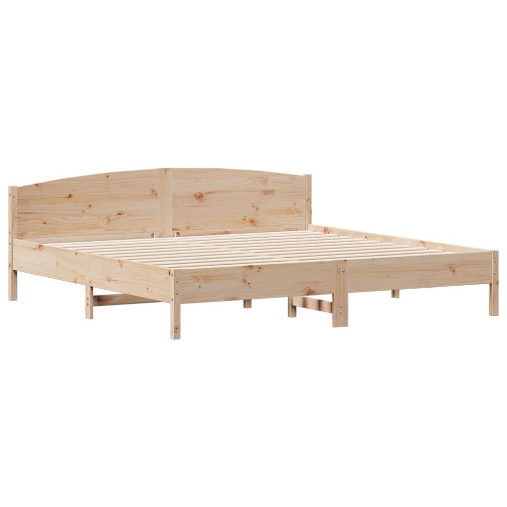 Bedframe zonder matras massief grenenhout 180x200 cm