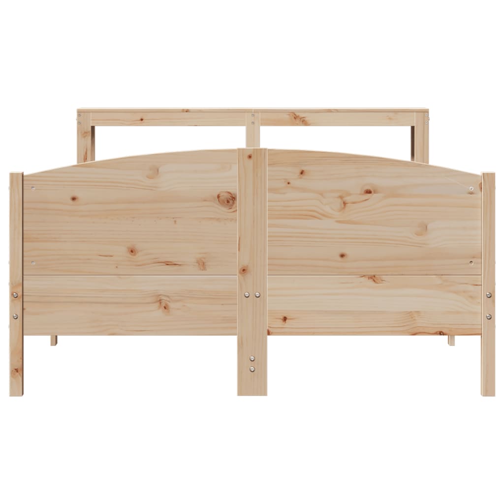 Bedframe zonder matras massief grenenhout 160x200 cm