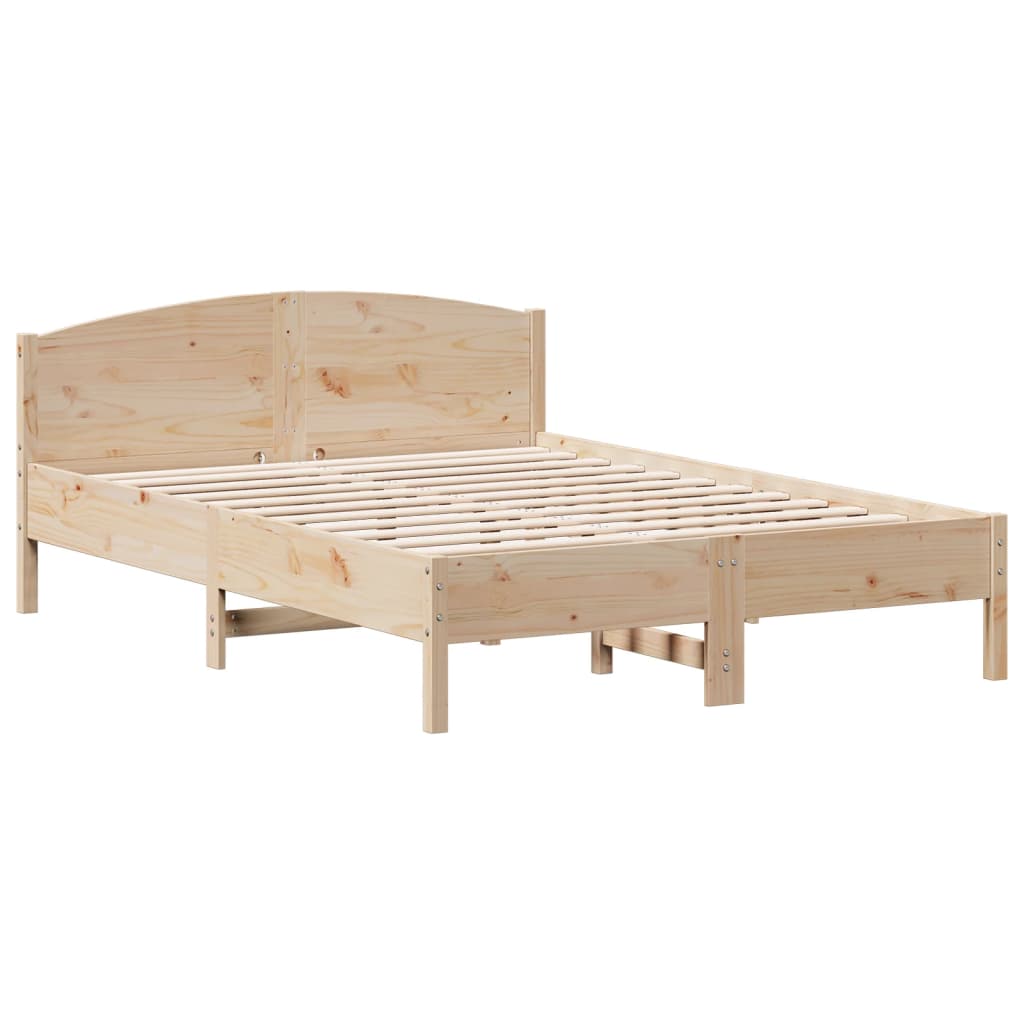 Bedframe zonder matras massief grenenhout 160x200 cm