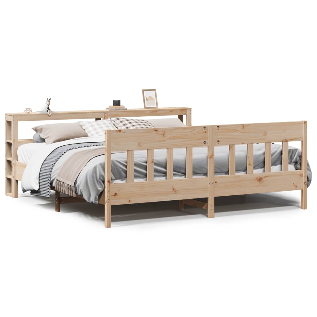 Bedframe zonder matras massief grenenhout 180x200 cm