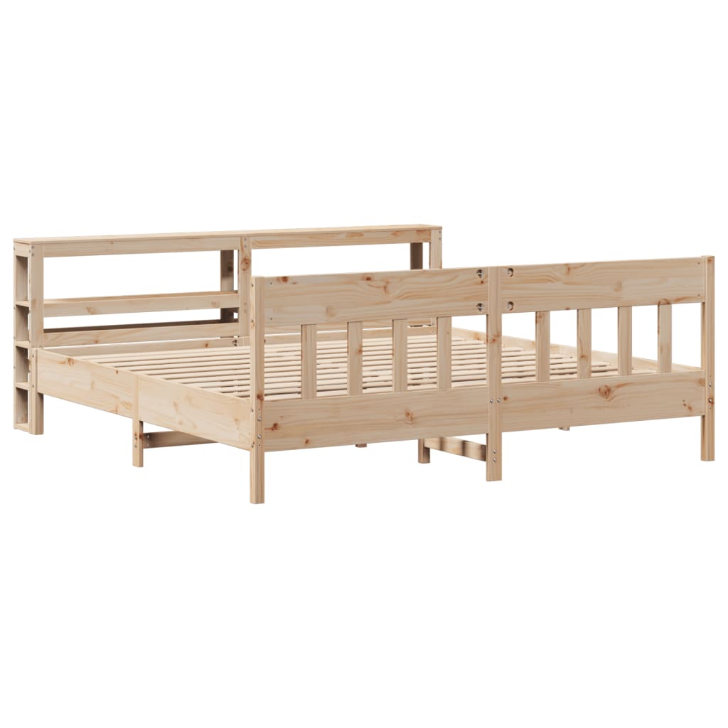 Bedframe zonder matras massief grenenhout 180x200 cm