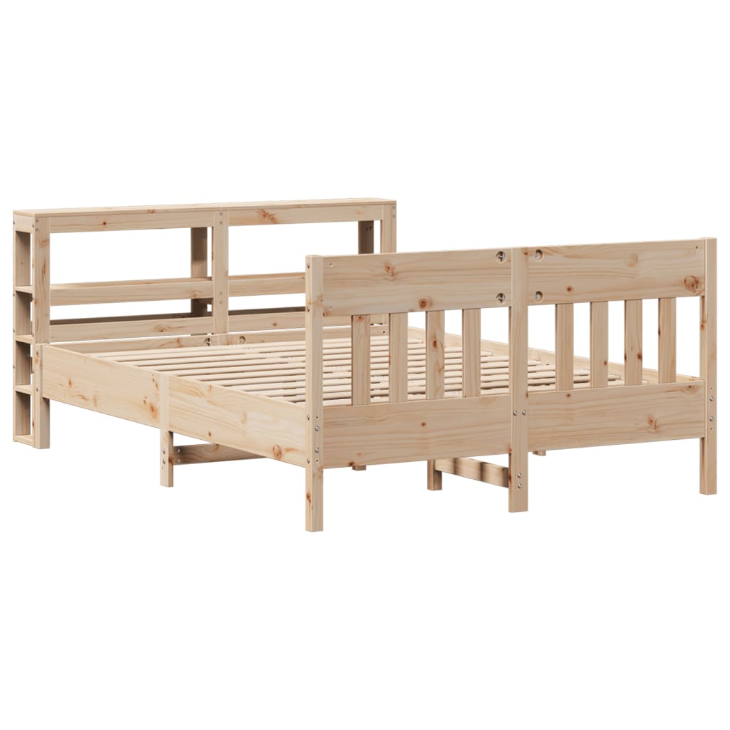 Bedframe zonder matras massief grenenhout 160x200 cm