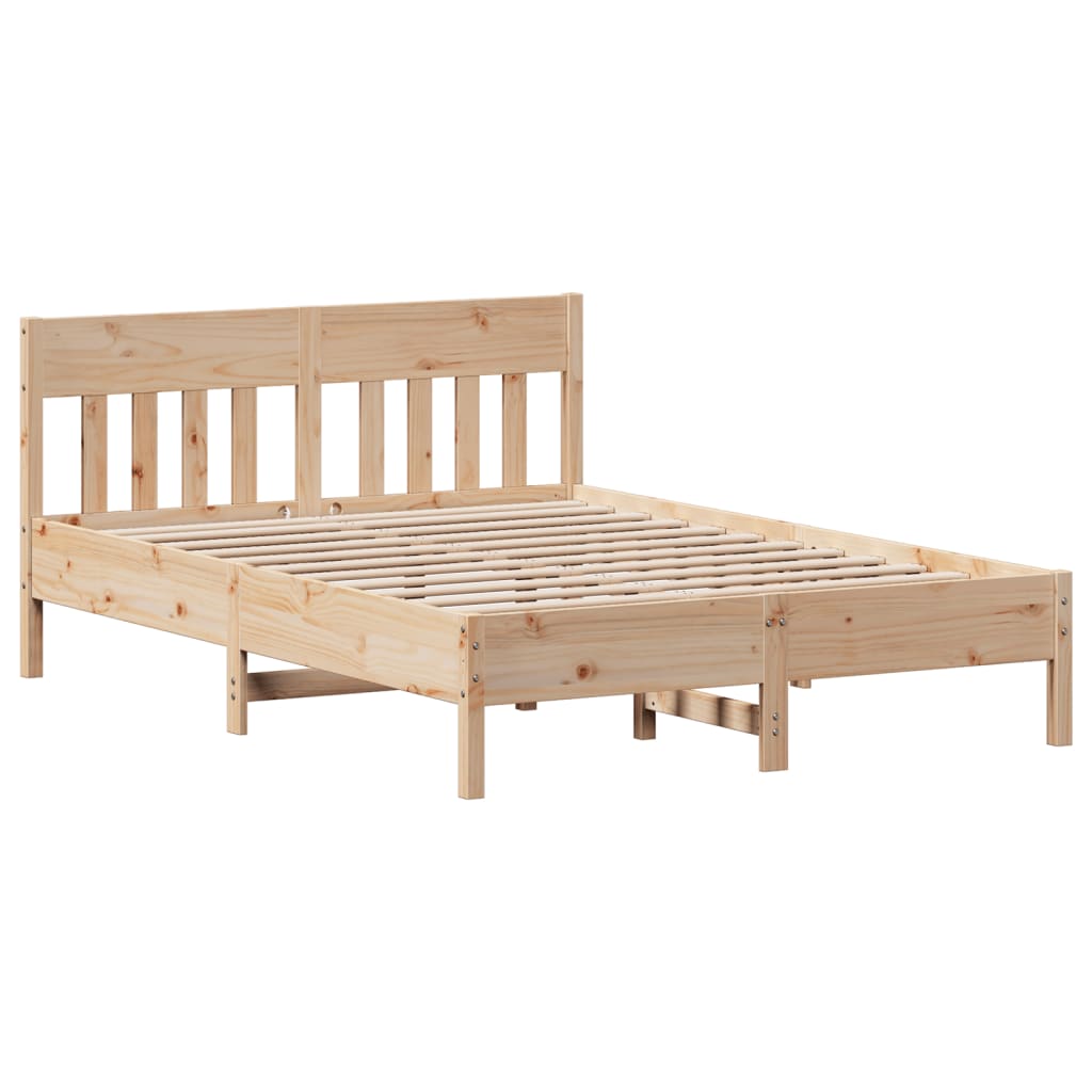 Bedframe zonder matras massief grenenhout 160x200 cm