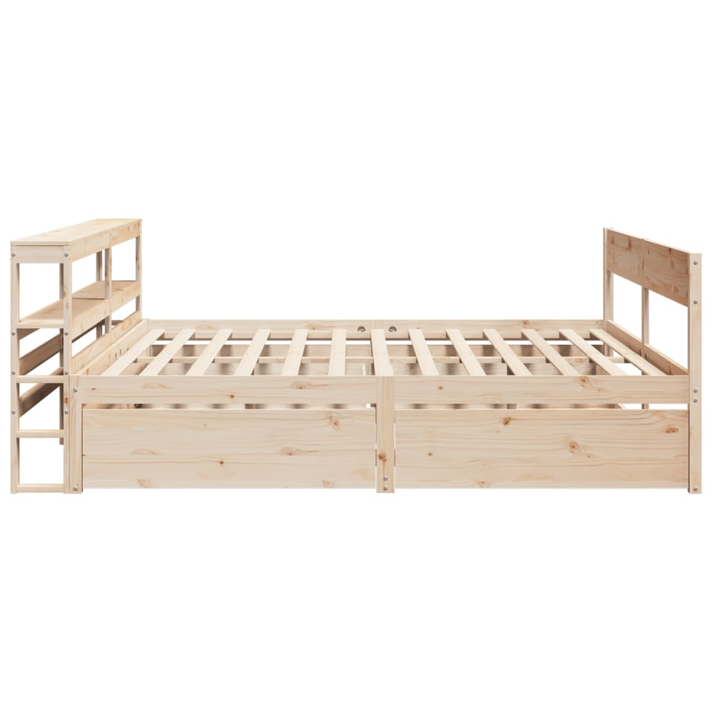 Bedframe zonder matras massief grenenhout 180x200 cm