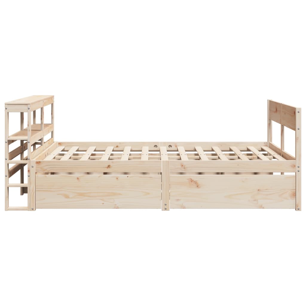 Bedframe zonder matras massief grenenhout 160x200 cm