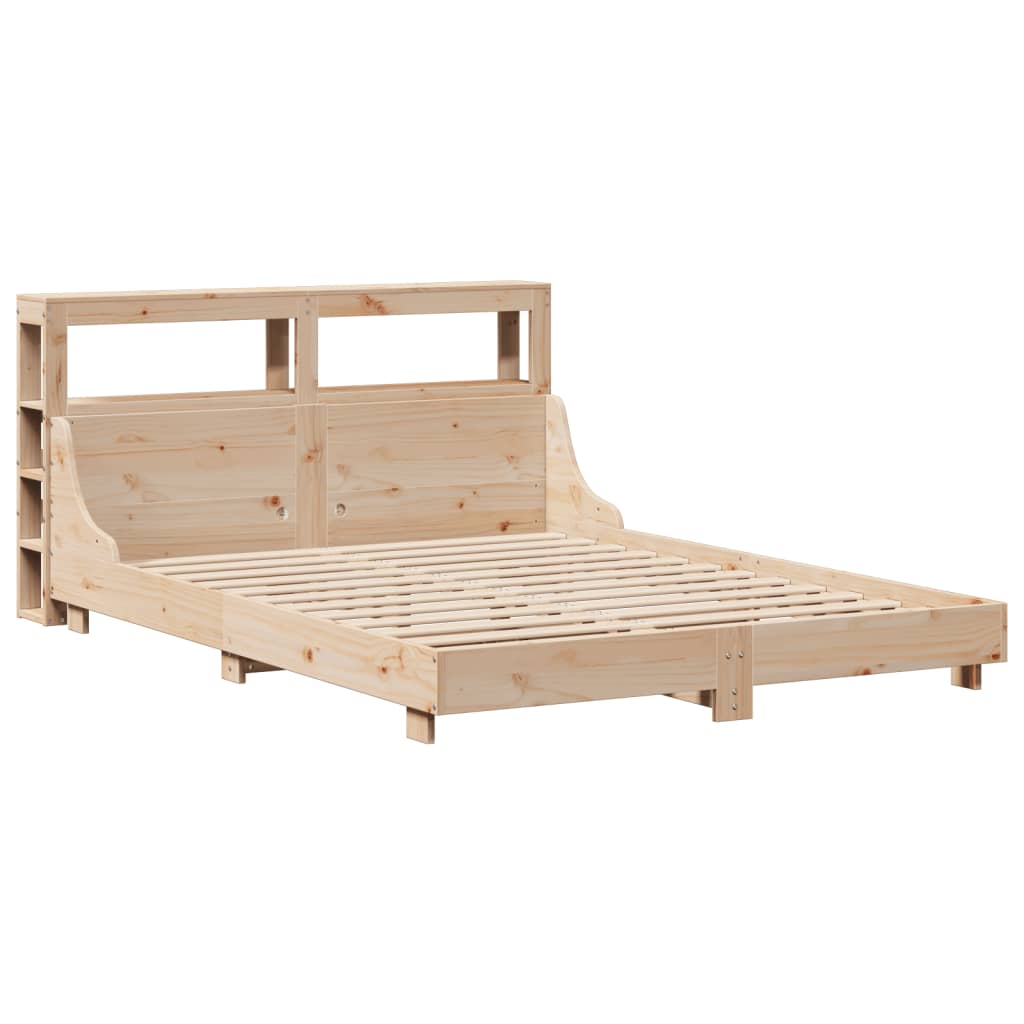 Bedframe zonder matras massief grenenhout 140x190 cm