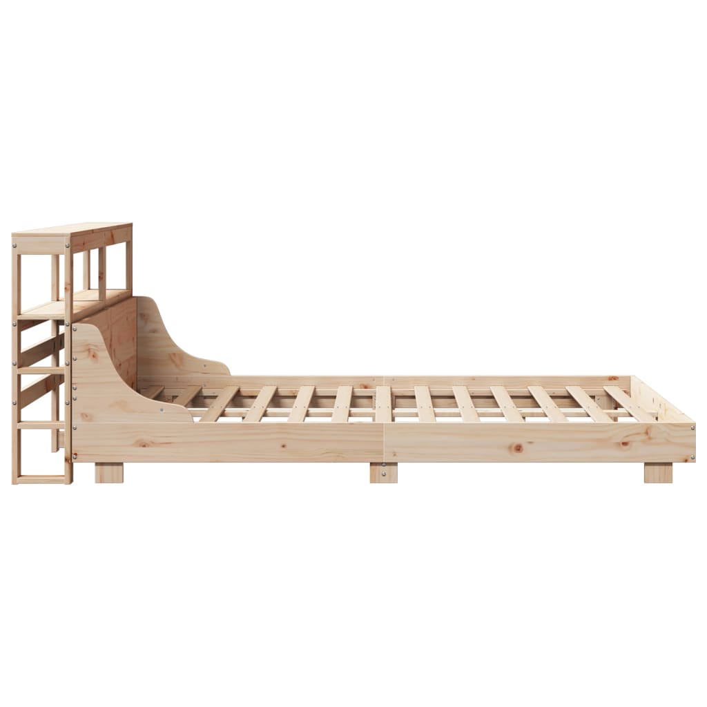 Bedframe zonder matras massief grenenhout 140x190 cm