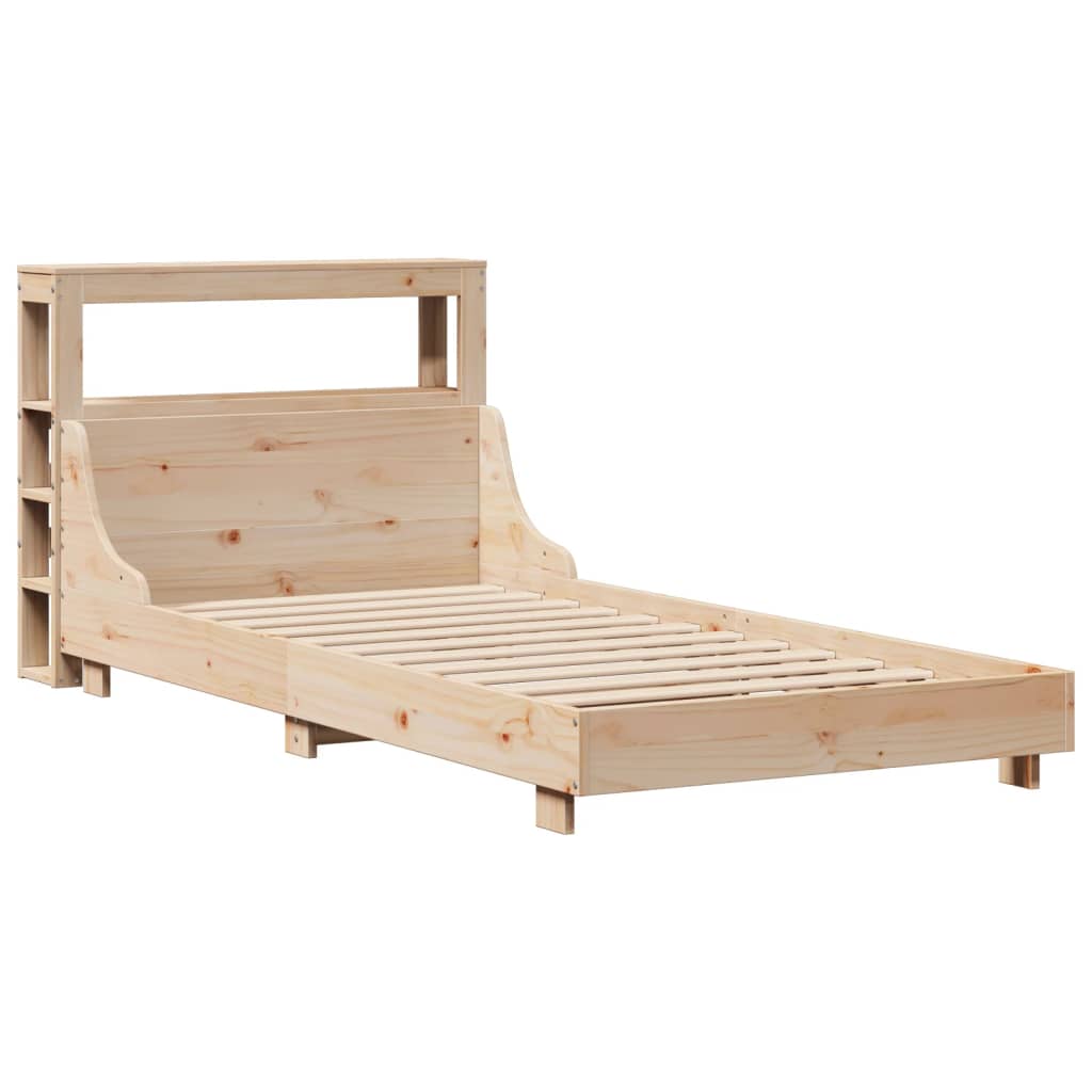 Bedframe zonder matras massief grenenhout 75x190 cm