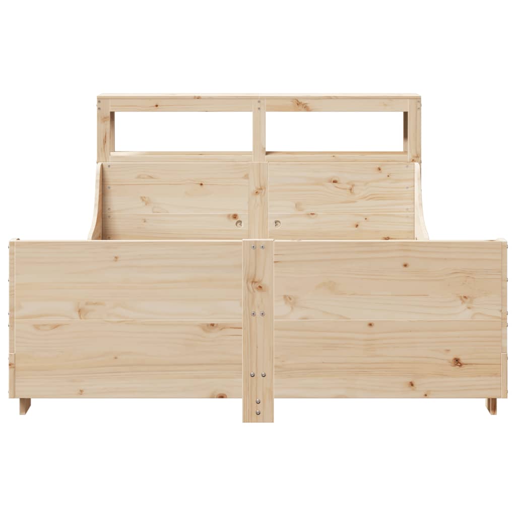 Bedframe zonder matras massief grenenhout 120x190 cm