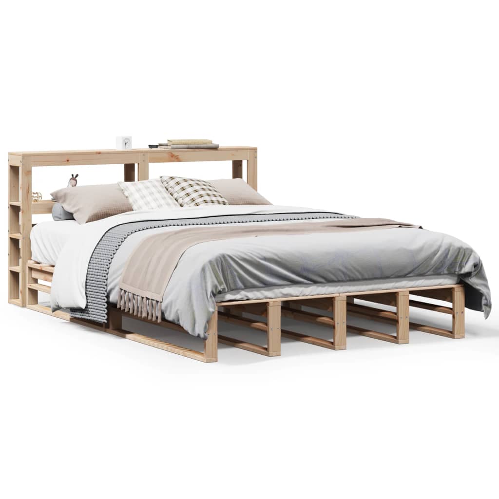 Bedframe zonder matras massief grenenhout 140x190 cm Bedden & bedframes | Creëer jouw Trendy Thuis | Gratis bezorgd & Retour | Trendy.nl