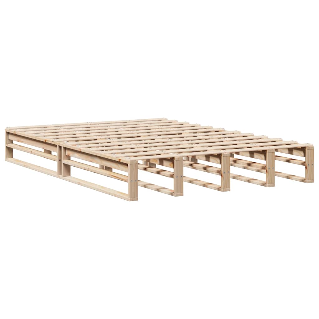 Bedframe zonder matras massief grenenhout 140x190 cm Bedden & bedframes | Creëer jouw Trendy Thuis | Gratis bezorgd & Retour | Trendy.nl